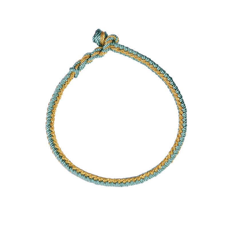 Two-Color Rope Handcrafted Eight Thread Peace Knot Bracelet - Image 9