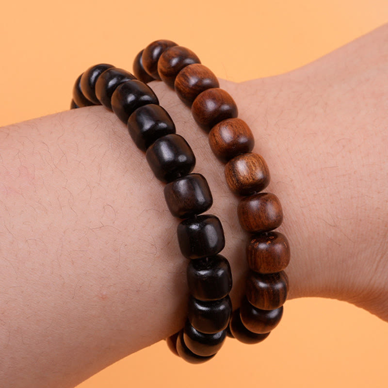 Ebony Wood Rosewood Peace Balance Bracelet - Image 20