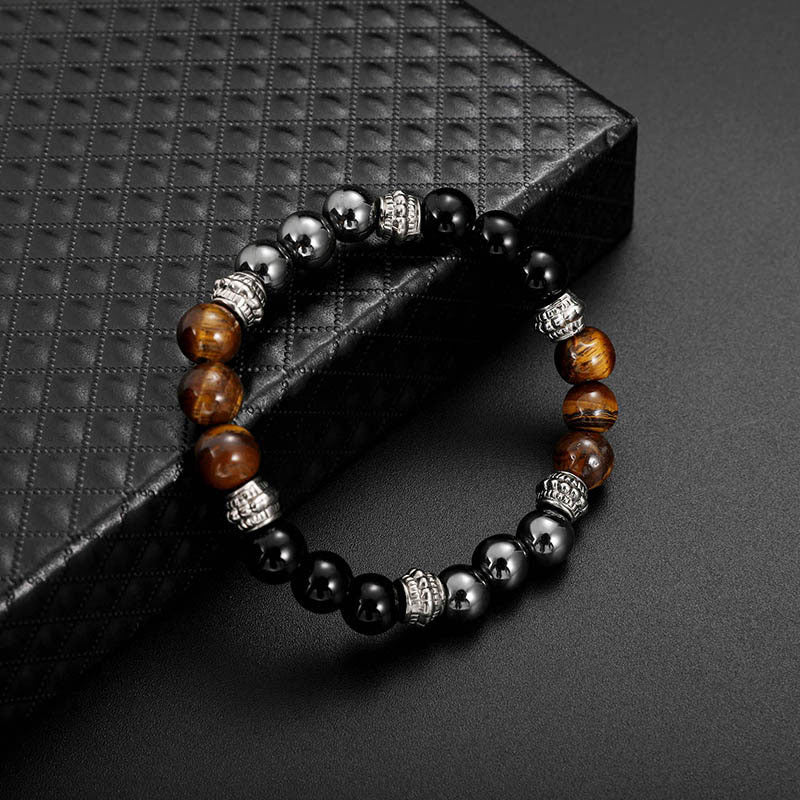 Tiger Eye and Hematite Good Luck and Healing Bracelet - Image 6