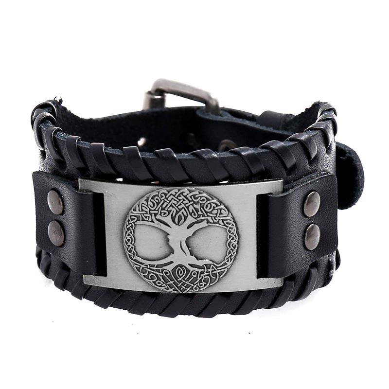 Lucky Tree Of Life Balance Leather Bracelet - Image 4