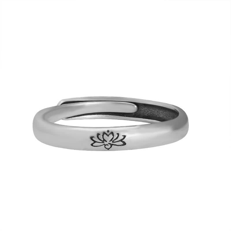 925 Sterling Silver Lotus Flower Enlightenment Ring - Image 9
