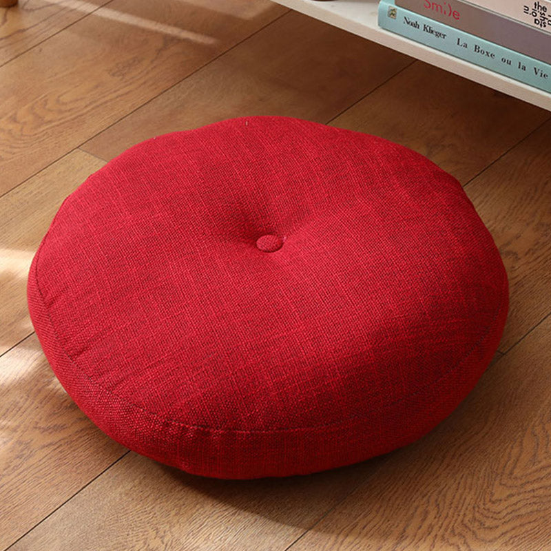 Lotus Simple Pattern Linen Meditation Seat Cushion Home Living Room Decoration - Image 18