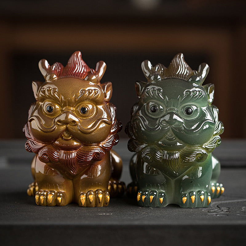 Color Changing Small PiXiu Resin Tea Pet Wealth Home Figurine Decoration - Image 21
