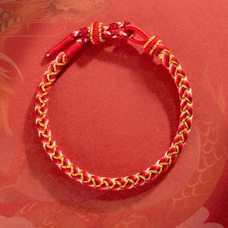 Handmade Year Of The Dragon Scale Protection Rope Bracelet - Image 7