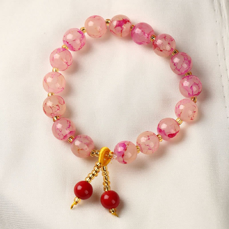Liuli Glass Bead Blessing Harmony Bracelet - Image 4