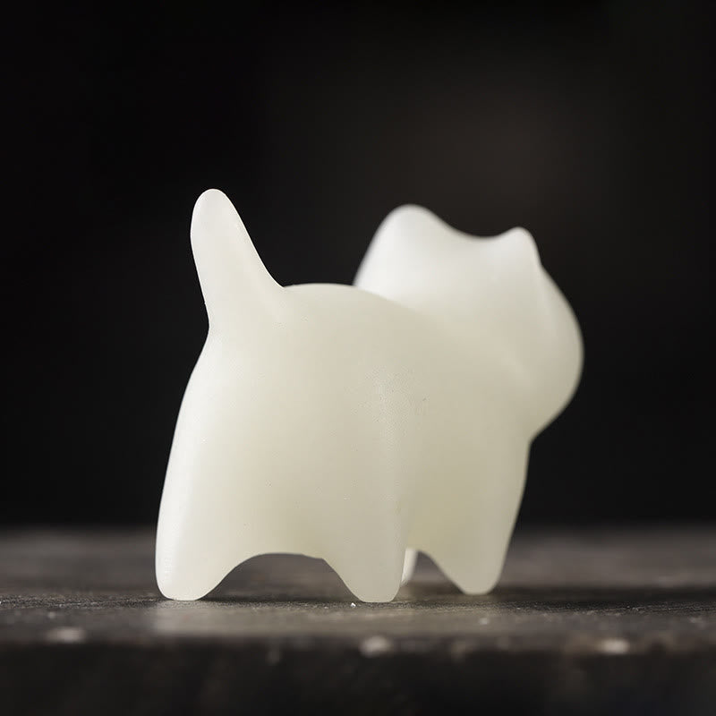 2Pcs Mini Cute Cat Glowstone Luminous Lucky Cat Energy Decoration - Image 7