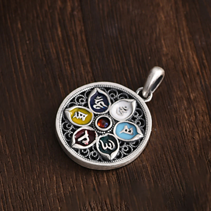 Tibetan Om Mani Padme Hum Purity Necklace Pendant - Image 7