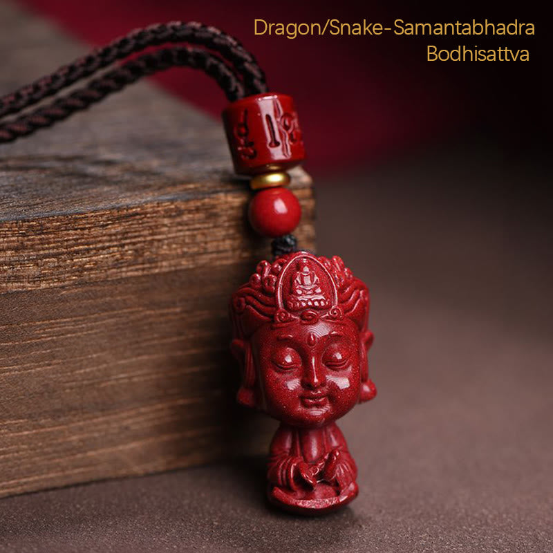 Chinese Zodiac Natal Buddha Natural Cinnabar Amulet Keep Away Evil Spirits Necklace Pendant - Image 13