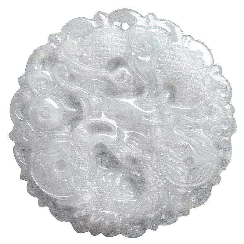 White Jade Dragon Protection Necklace String Pendant - Image 8