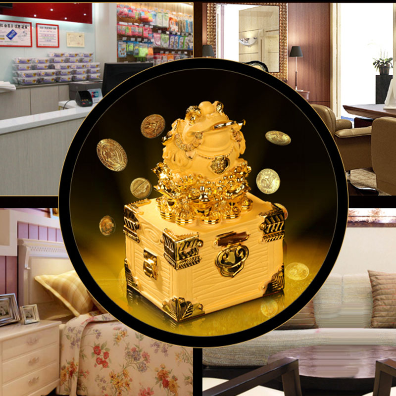 Feng Shui Money Frog Statue Luck Wealth Decoration - Image 11