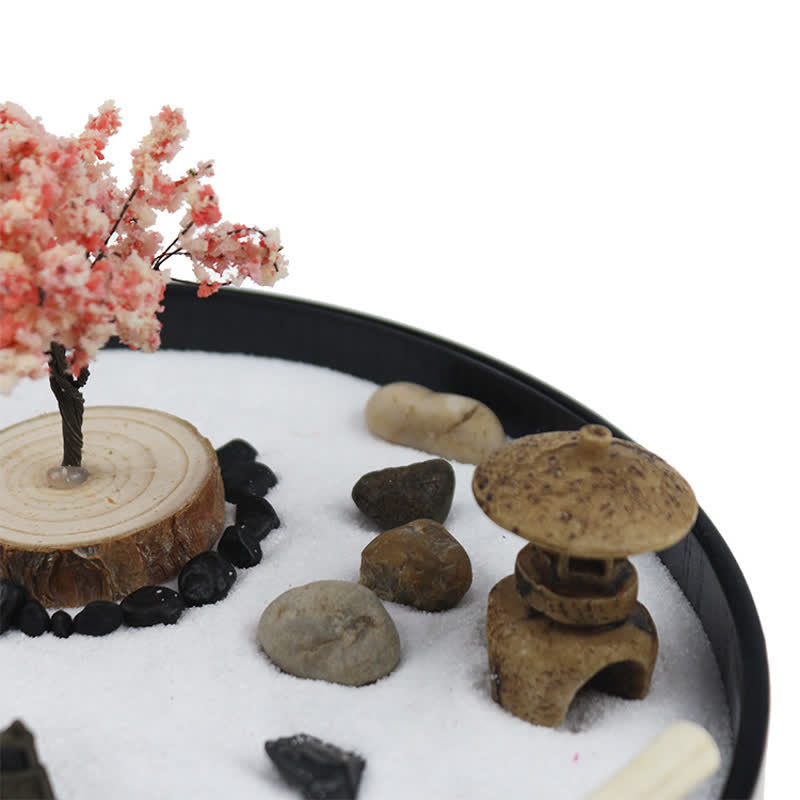 Tree Small Bridge Landscape Meditation Calm Zen Garden Decoration - Image 4