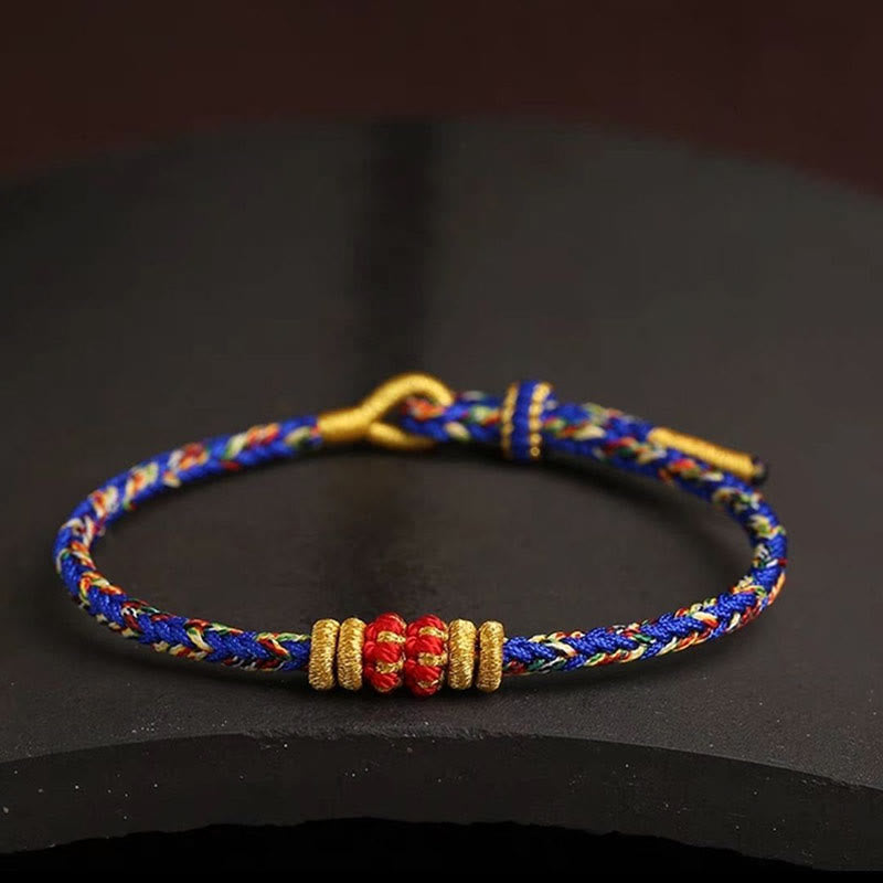 Handmade Colorful Rope King Kong Knot Braided Luck Bracelet - Image 13