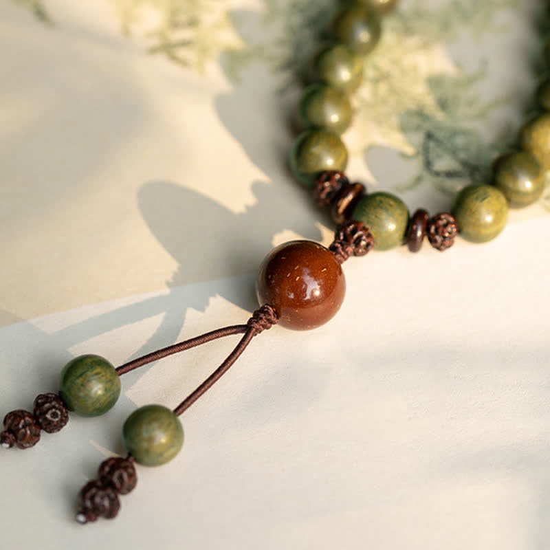Green Sandalwood Positive Peace Bracelet - Image 12