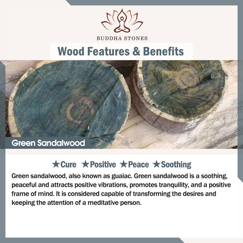 Green Sandalwood Positive Peace Bracelet - Image 19