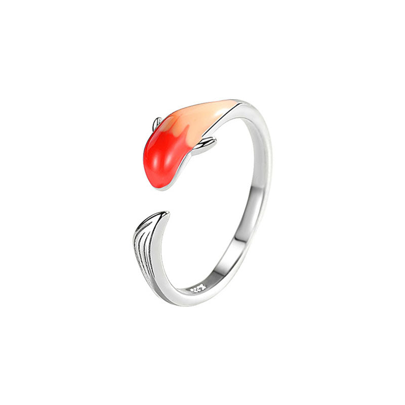 Koi Fish Copper Balance Luck Adjustable Ring - Image 15