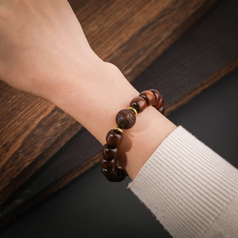 Natural Rosewood Compassion Bracelet - Image 4