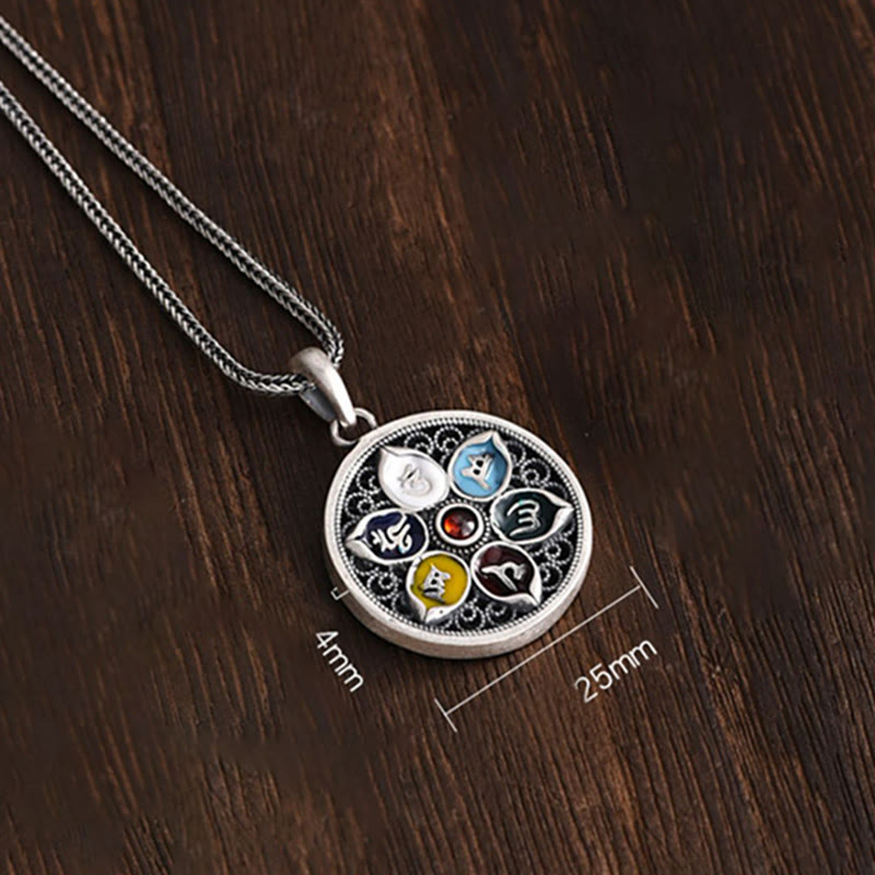 Tibetan Om Mani Padme Hum Purity Necklace Pendant - Image 8