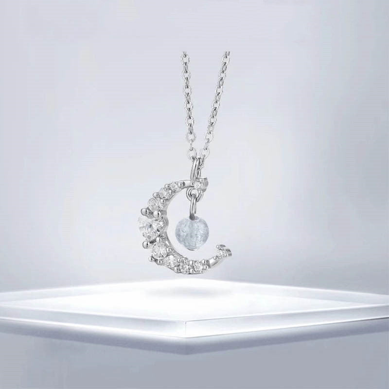 Strawberry Quartz Blue Crystal Love Healing Necklace - Image 10