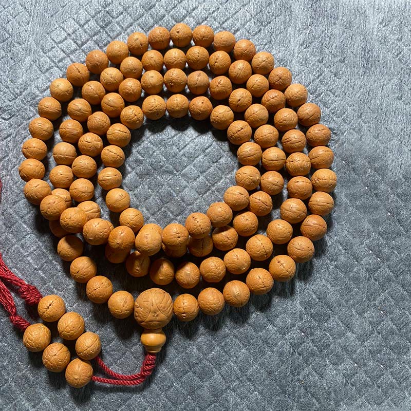 108 Mala Beads Nepal Bodhi Seed Luck Wealth Tassel Bracelet - Image 9