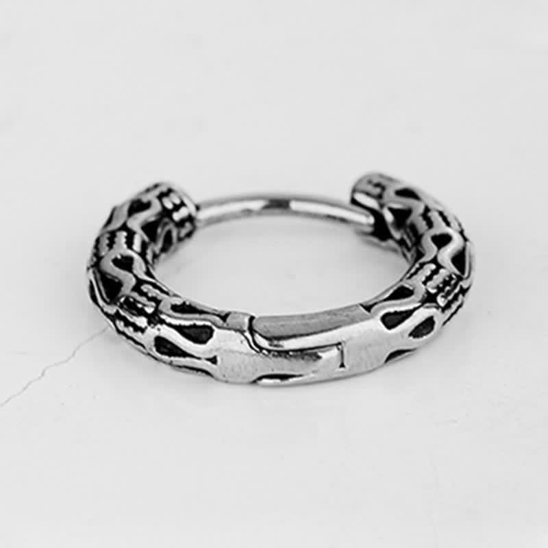 Retro Pattern Titanium Steel Balance Earrings - Image 6