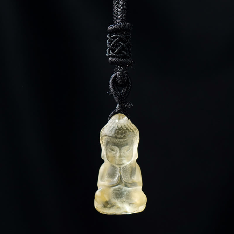 Various Crystal Amethyst Pink Crystal White Crystal Citrine Buddha Carved Spiritual Healing Necklace Pendant Decoration - Image 14