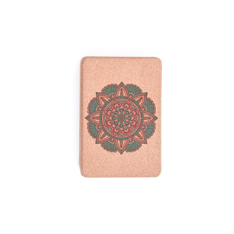 Tibetan Mandala Mindful Yoga Cork Block - Image 16