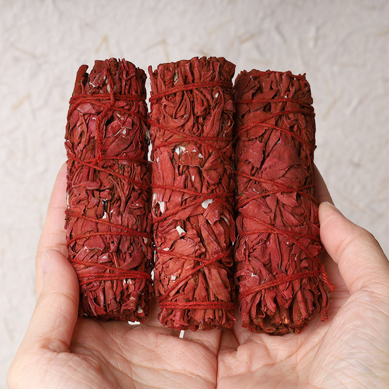 Dragon's Blood Sage Smudge Stick for Home Negative Energy Cleansing Incense Healing Meditation Rituals