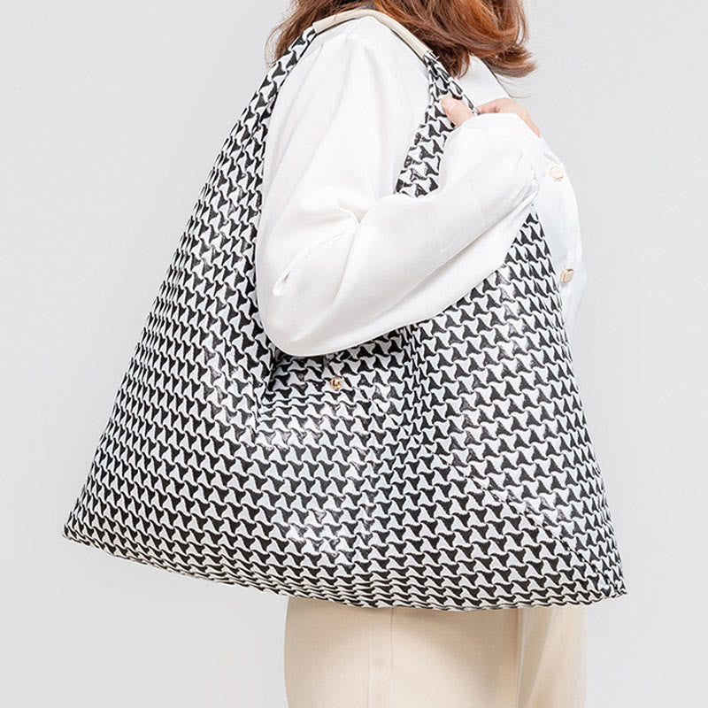 Geometry Tiger Flowers Leopard Stripes Print Underarm Triangle Shoulder Bag - Image 20