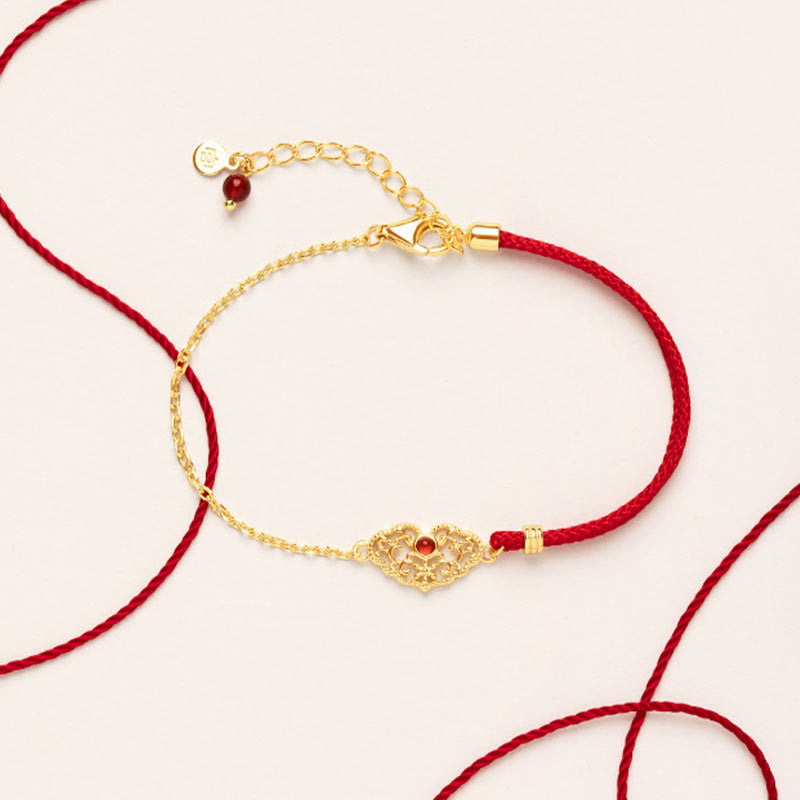 Lock of Good Wishes Luck Strength Chain Bracelet - Image 4