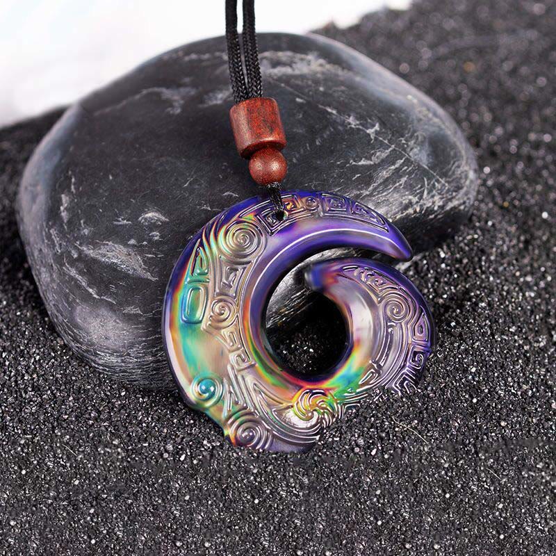 Color-Changing One's Luck Improves Design Pattern Liuli Crystal Necklace Pendant - Image 10
