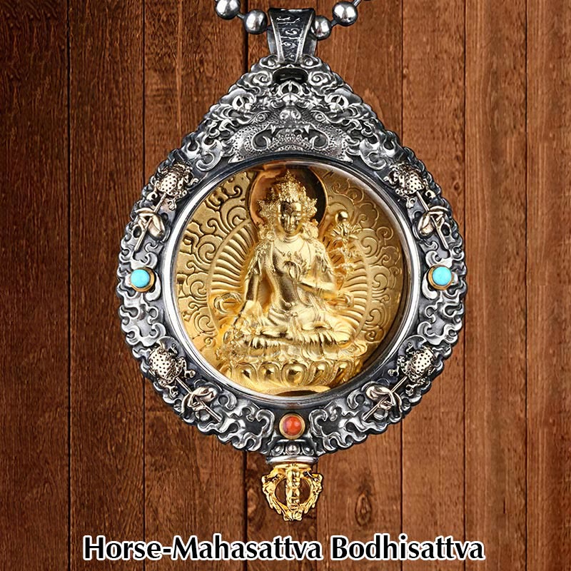 Chinese Zodiac Natal Buddha Thangka Nine Palaces Eight Diagrams Wealth Rotatable Necklace Pendant - Image 8