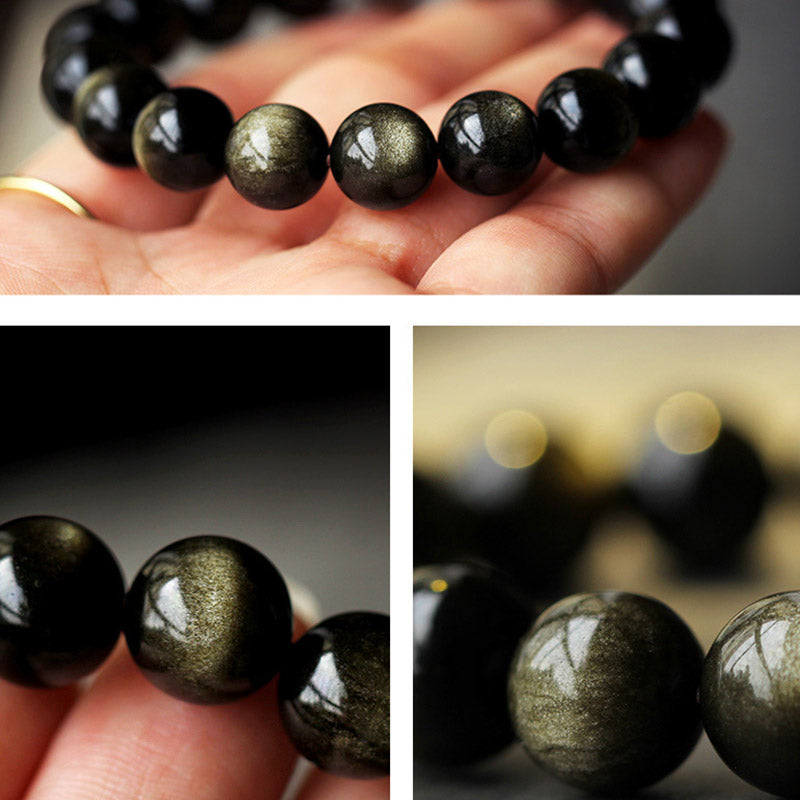 Chinese Zodiac Natal Buddha Obsidian Purification Bracelet - Image 20