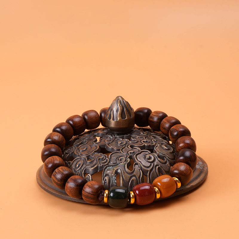 Ebony Wood Rosewood Peace Balance Bracelet - Image 15