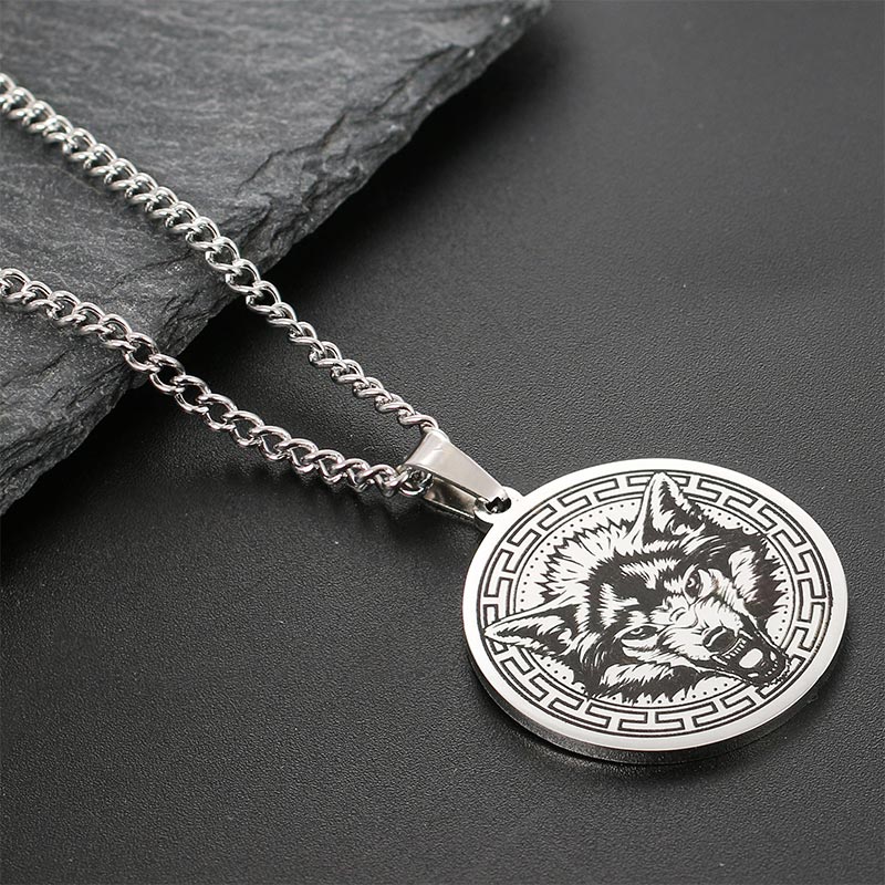 Animal Titanium Steel Chain Necklace Protection Pendant - Image 13