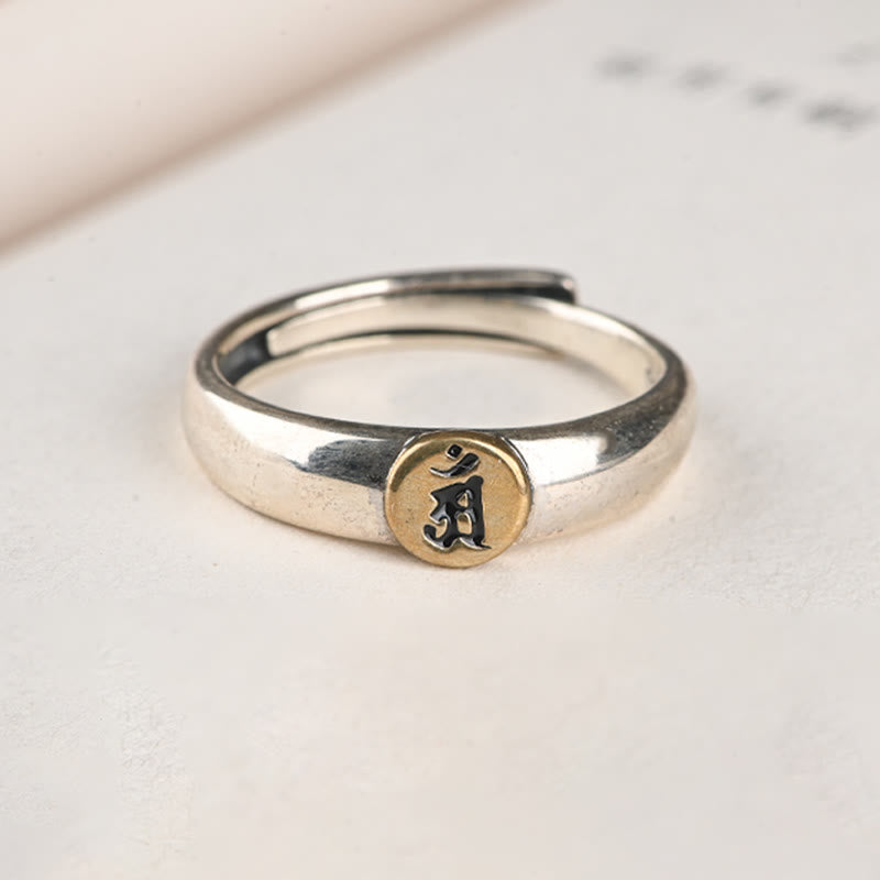 Tibetan Om Mani Padme Hum Carved Chinese Zodiac Natal Buddha Peace Ring - Image 23