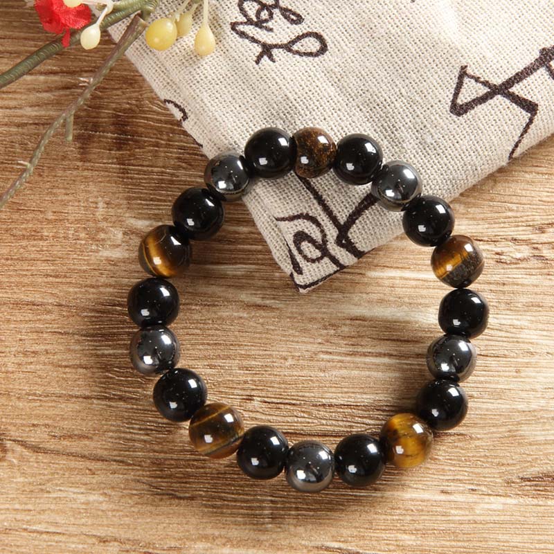 Tibetan Tiger's Eye Bracelet Necklace Set - Image 5