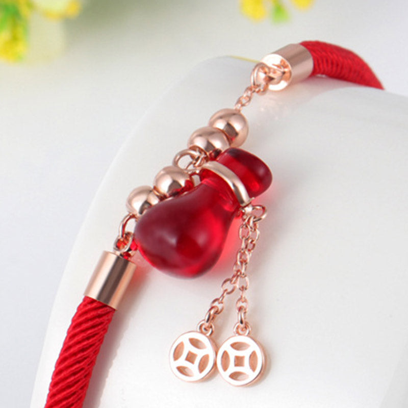 Wealth Attractor Red Agate Red Rope Bracelet - Image 4