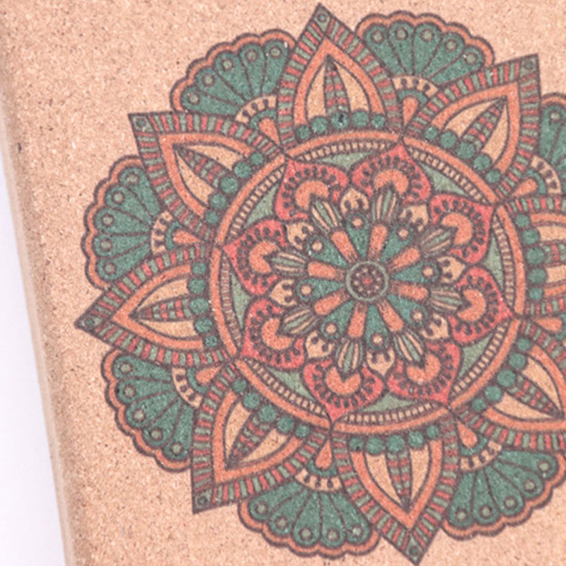 Tibetan Mandala Mindful Yoga Cork Block - Image 17