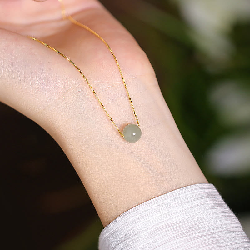 925 Sterling Silver Natural Hetian Jade Cyan Jade Luck Laughing Buddha Butterfly Necklace Pendant - Image 14