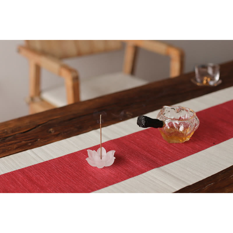 Mini Lotus Liuli Crystal Healing Meditation Stick Incense Burner - Image 20