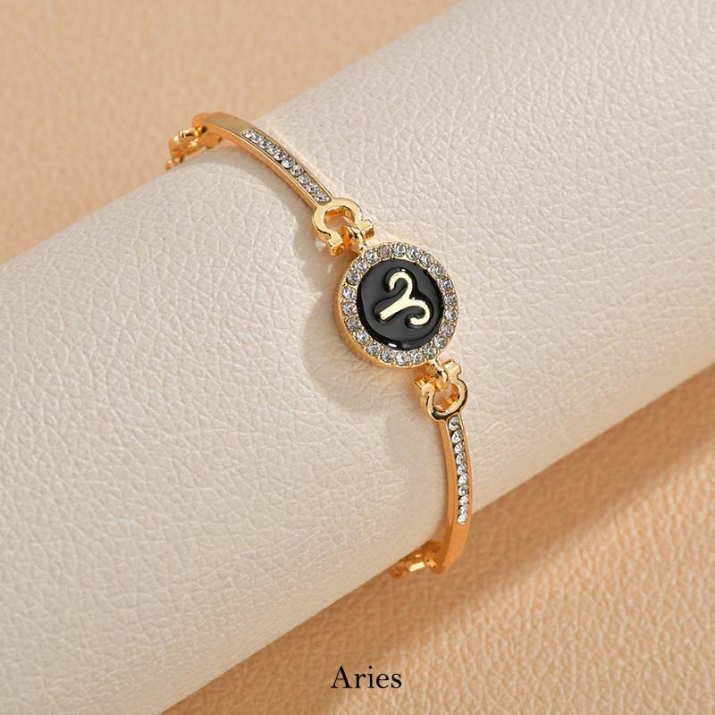 12 Constellations of the Zodiac Rhinestone Chain Adjustable Bracelet (Extra 30% Off | USE CODE: FS30) - Image 5