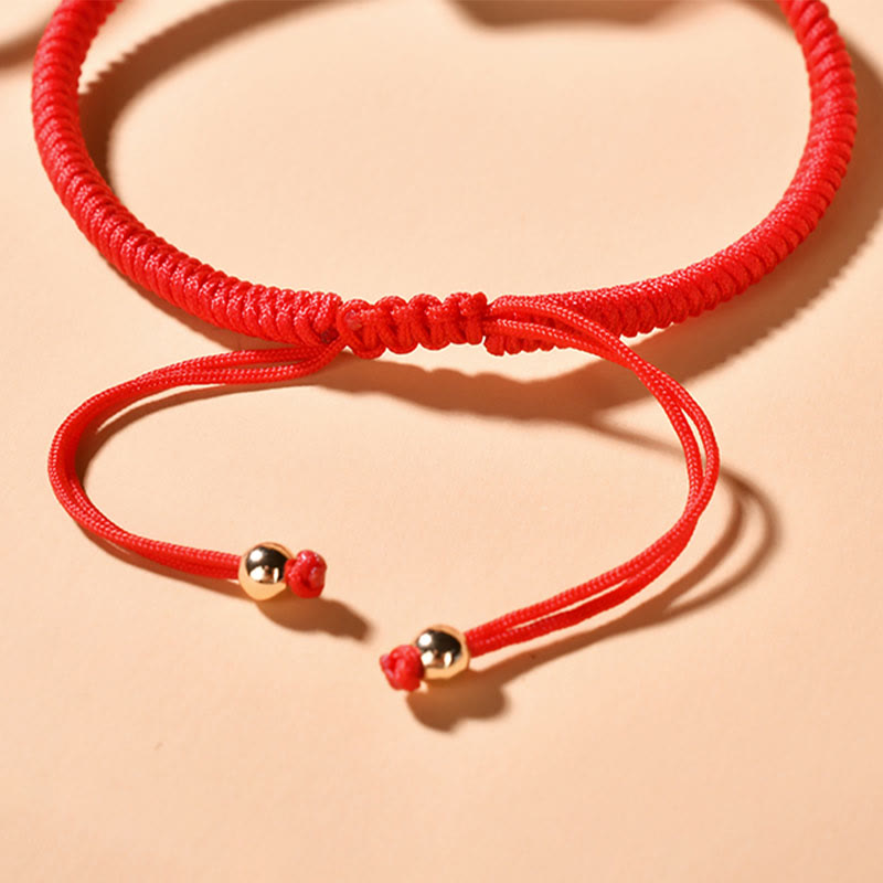 Ebony Wood Cat Head Pattern Peace King Kong Knot Braided Bracelet - Image 12