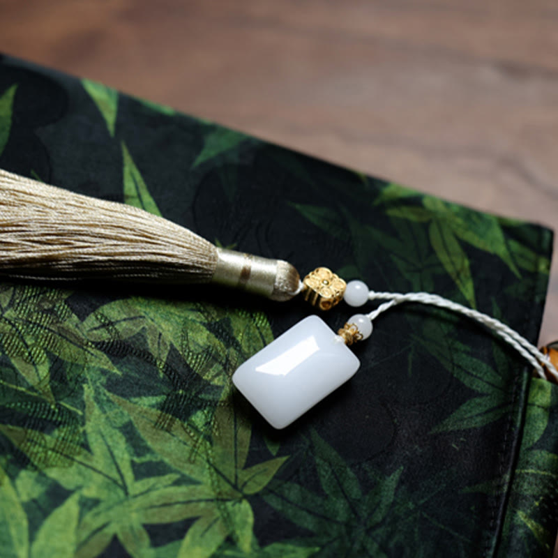 Bamboo Leaves Butterfly Koi Fish Bamboo Handles Handbag - Image 10