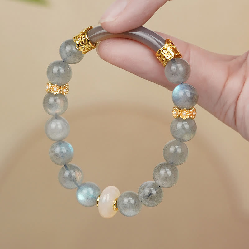 Natural Labradorite Moonstone Healing Change Bracelet