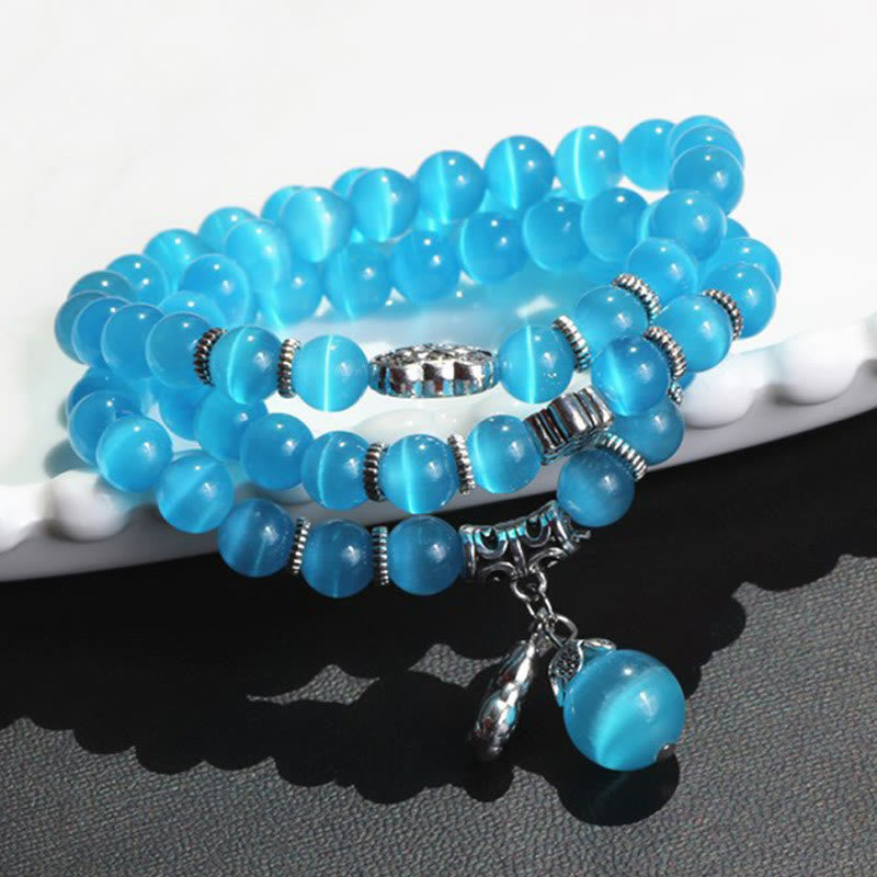 Cat Eye PiXiu Support Triple Wrap Bracelet - Image 30