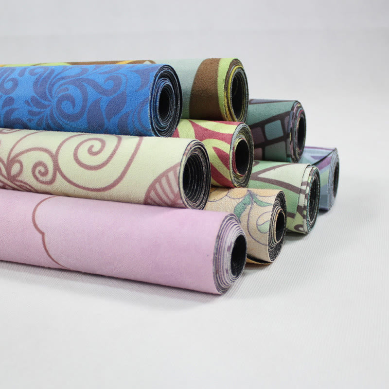 Tibetan Mandala Elephant Lotus Koi Fish Mindful Natural Rubber Yoga Mat Decoration - Image 21