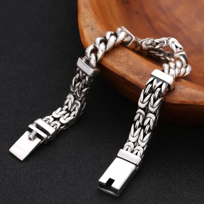 Retro Chain Pattern Luck Healing Bracelet - Image 3