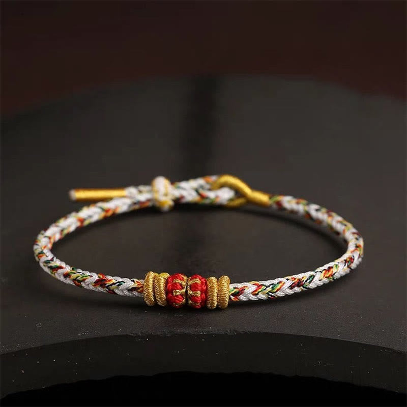 Handmade Colorful Rope King Kong Knot Braided Luck Bracelet - Image 16