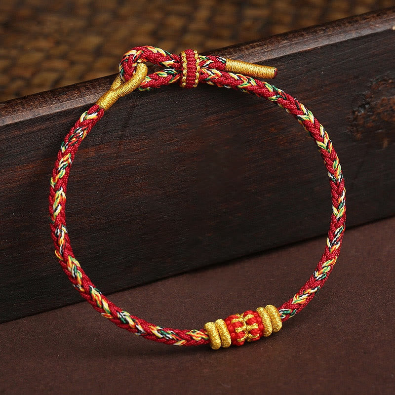 Handmade Colorful Rope King Kong Knot Braided Luck Bracelet
