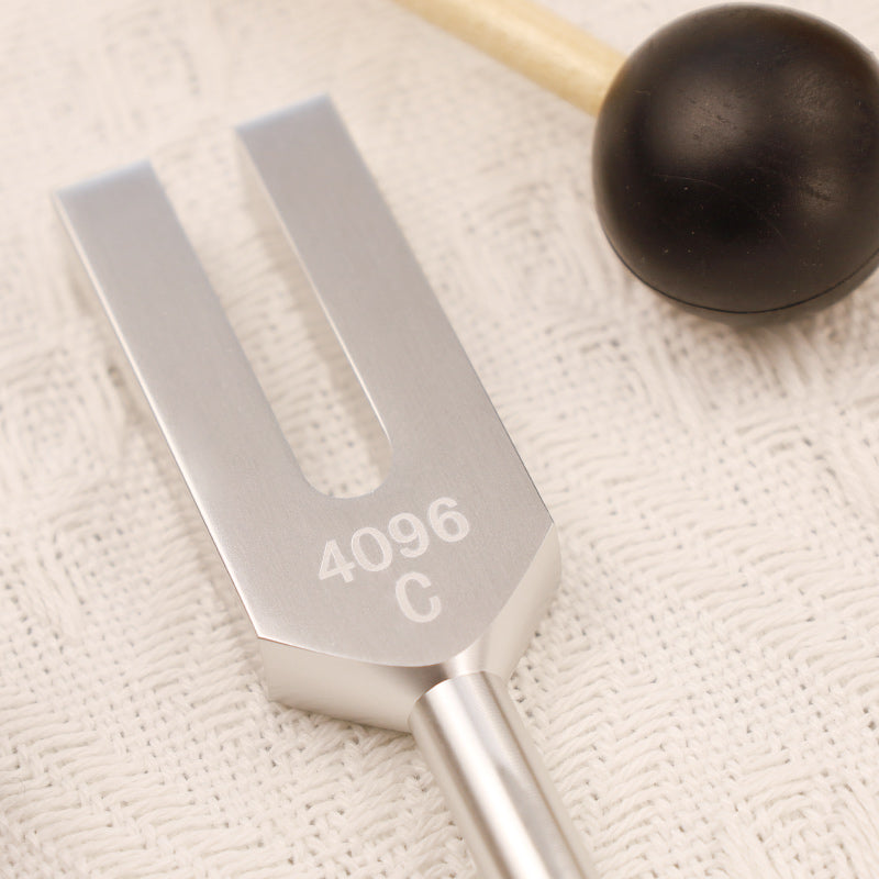 Tuning Fork 4096HZ Aluminum Alloy Crystal Tuning Fork with Hammer for Chakra Healing - Image 6